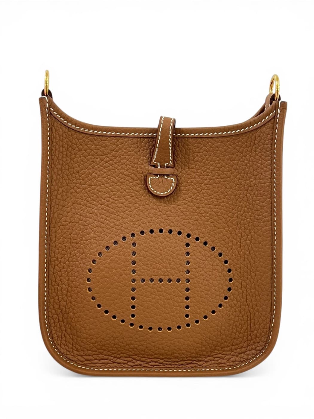 Hermès Mini Evelyne Gold